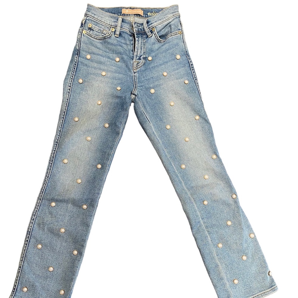 Pearl embellished 7 for all mankind Edie jeans - size 23
Luxe vintage